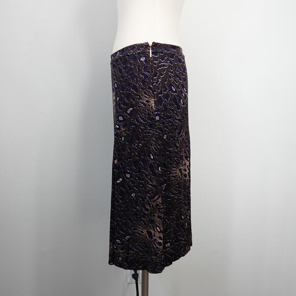 Tory Burch Animal Print Knee Length Skirt leopard print cheetah XS - Picture 9 of 13